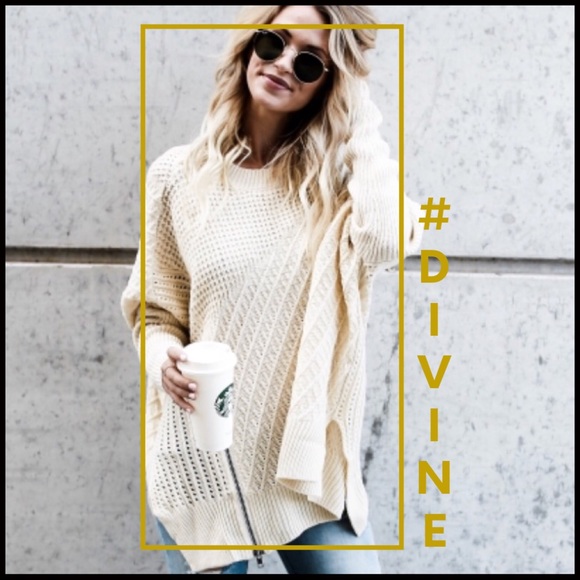 Boutique Sweaters - ❤️LAST❤️Simply Divine Zipper Sweater